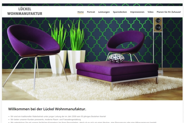 Top-Website: Malerbetrieb Lückel 
