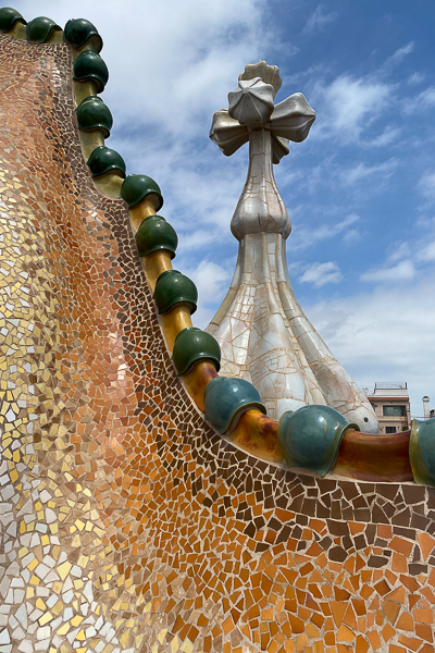 Casa Batlló - die Dachterrasse