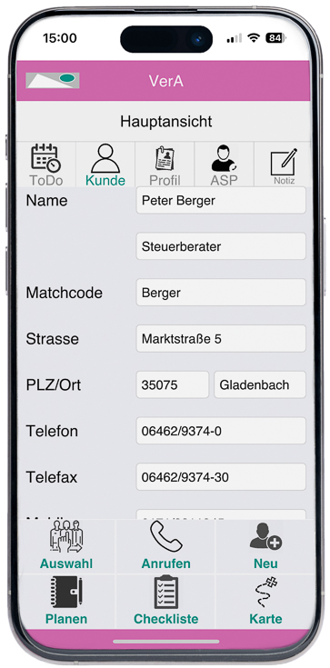 Chef-App VerA: das mobile Büro im Handwerk