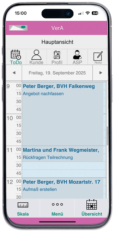 Chef-App VerA: das mobile Büro im Handwerk
